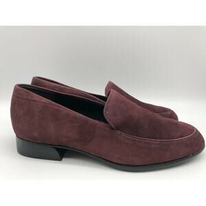 Munro Harrison Red Wine Suede Loafer Women's Shoes Size 8 $199
